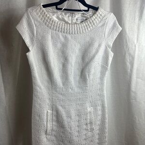 Sandra Darren size 10 white dress